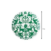 7" Green Ceramic Plate by Ashland®