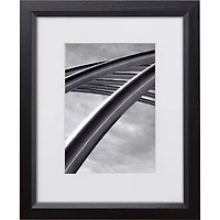 Craig Frames Economy Ebony Hardwood Picture Frame with Mat