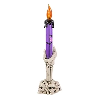 8" LED Skeleton Hand Halloween Candles, 3ct.