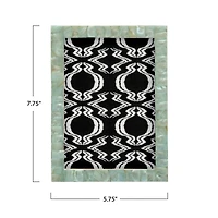 Hello Honey® 5" x 7" Aqua Handmade Mother of Pearl & MDF Photo Frame