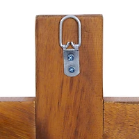 Brown Wood Industrial Cross Wall Decor, 20" x 12" x 2"