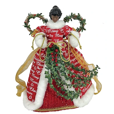 Santa's Workshop 16" Red Angel Tree Topper