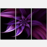 Designart - Fractal Flower Purple