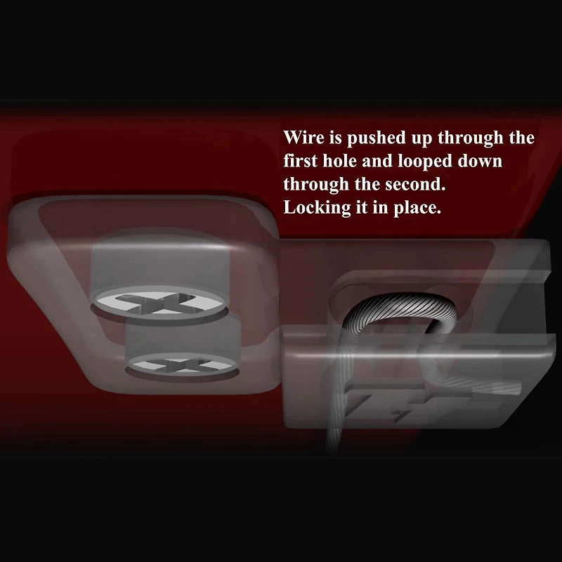 HangZ™ 50lb. Easy Tie 2 Hole D Rings, 50ct.