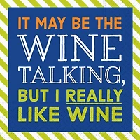 JAM Paper I Really Like Wine Cocktail Napkins, 40ct.