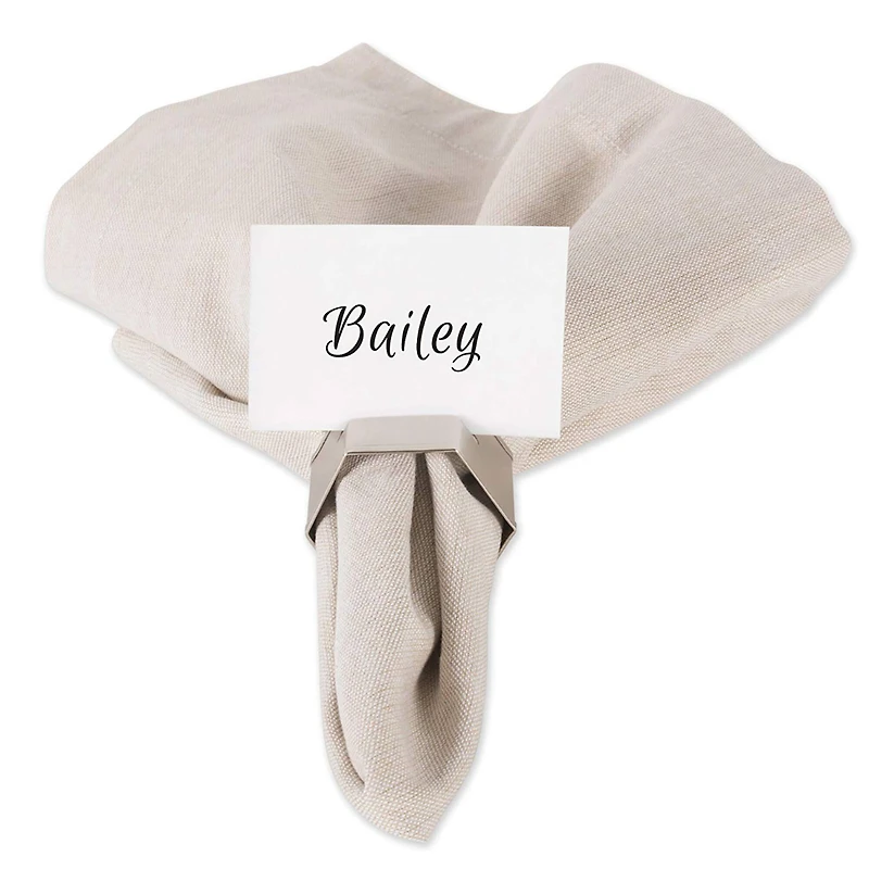 Antique Silver Place Holder Napkin Ring, 6ct.