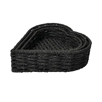 Household Essentials Nesting Paper Rope Heart Basket Set