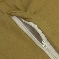 Hello Honey® 18" x 18" Hand-Woven Diamond-Pattern Crotchet Reclaimed Cotton Pillow