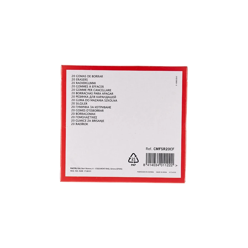 General's® Factis® 20 Piece Eraser Box