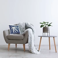 Stupell Industries Bold Abstract Leaf Frond Shape Throw Pillow, 18" x 18"