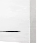 White Crane Bird Shadow Glossy Lacquer Wall Art