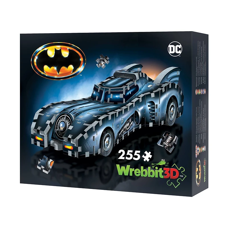 DC Batman - Batmobile 3D Jigsaw Puzzle: 255 Pcs