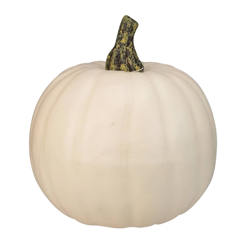 8.5" Cream Pumpkin Tabletop Décor