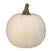 8.5" Cream Pumpkin Tabletop Décor