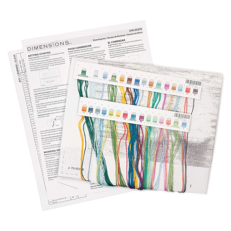 Dimensions® Flowering Jars Counted Cross Stitch Kit