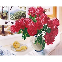 Diamond Dotz® Roses by the Window Diamond Painting Kit