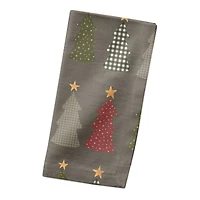 Gray Tree Pattern Cotton Twill Napkin