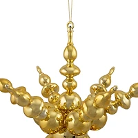 24" Shiny Gold 3D Sunburst Snowflake Commercial Christmas Ornament