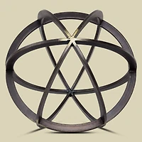 10" Metal Dyson Sphere Sculpture