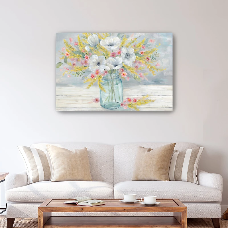 Farmhouse Bouquet Canvas Giclee