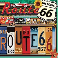 Hart Puzzles Route 66 by Kate Ward Thacker 1,000 Piece Jigsaw Puzzle