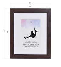 Simply Essentials™ 5" x 7" Espresso Classic Molding Frame with Mat by Studio Décor®