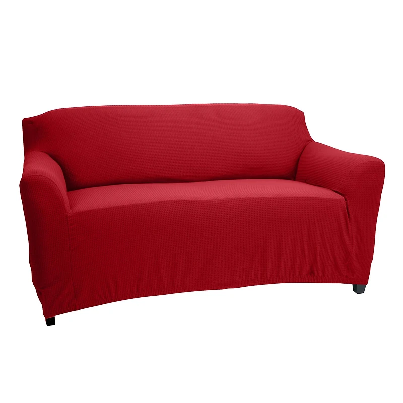 Home Details Waffle Design Loveseat Furniture Slipcover