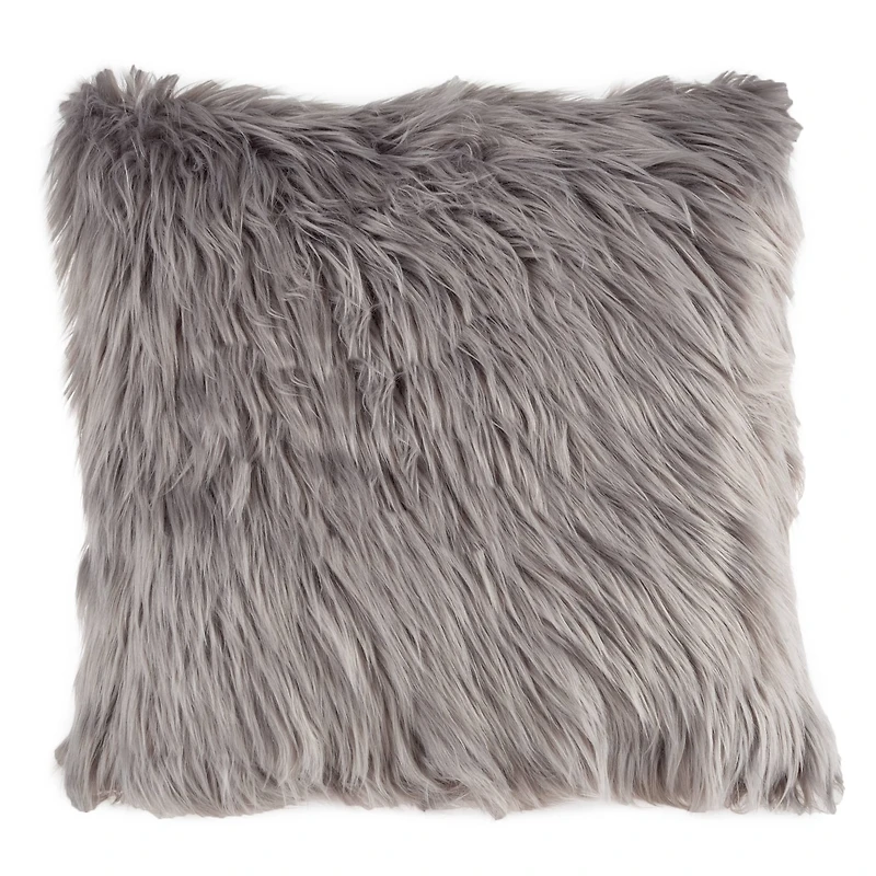 Hastings Home Himalayan Faux Fur Pillow