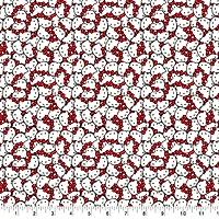 Hello Kitty® Packed Red Bow Cotton Fabric 