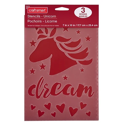 Unicorn Stencils by Craft Smart®, 7" x 10"