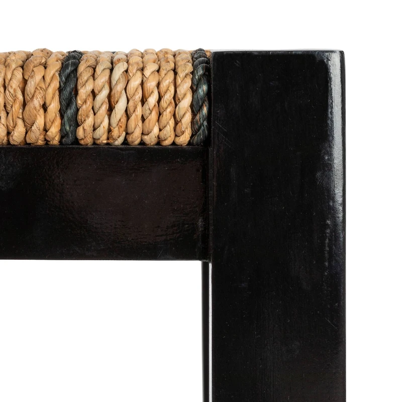 Hello Honey® 25" Seagrass & Wood Backless Bar Stool