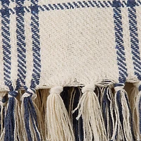 DII® French Blue Modern Farmhouse Plaid Throw