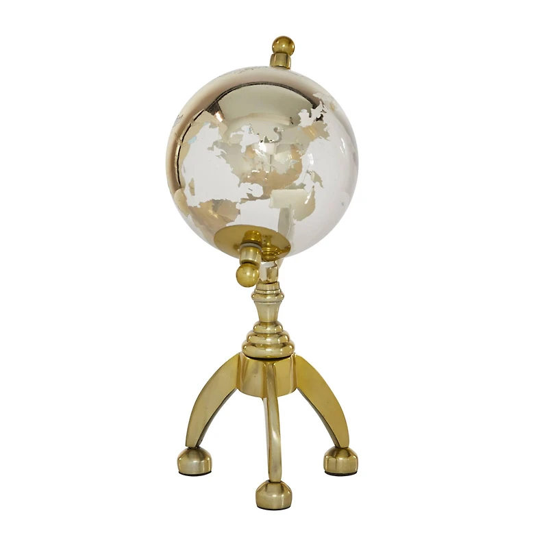 13" Gold Aluminum Glam Globe