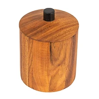 Hello Honey® 6.5" Natural Compact Acacia Wood Canister with Handle