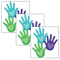 Carson Dellosa Education® One World Hands with Hearts Cut-Outs, 3 Packs of 36