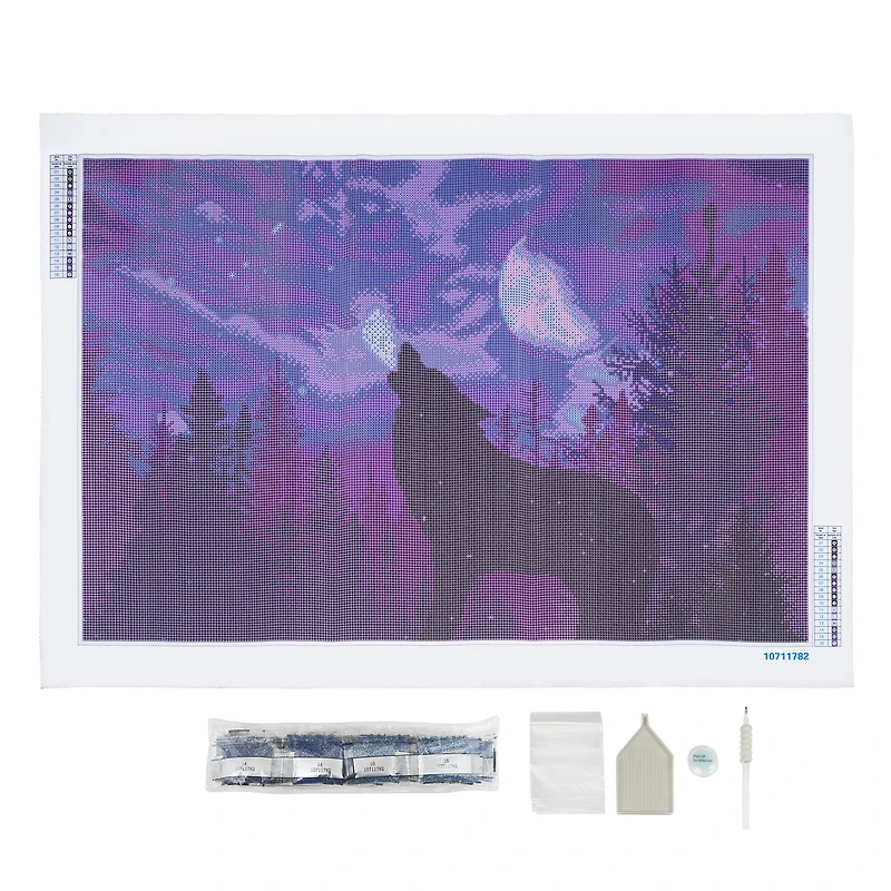 Night Wolf Diamond Art Kit by Make Market®