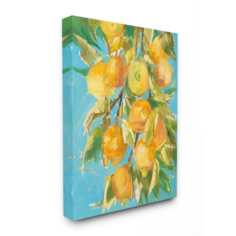 Stupell Industries Painted Ripe Lemon Tree Canvas Wall Art