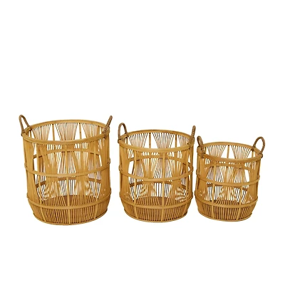 Brown Bohemian Basket Set