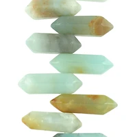 Blue & Green Amazonite Spike Beads by Bead Landing™