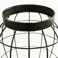Black Farmhouse Metal Wire Jars, 2ct.