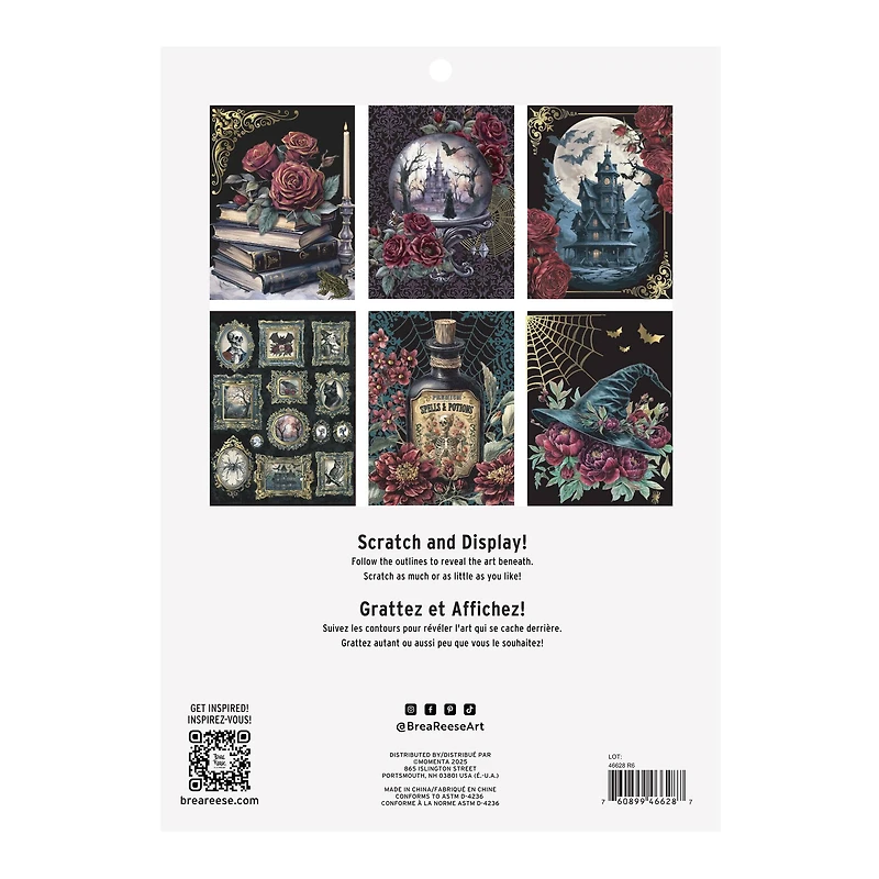 Brea Reese™ 9" x 12" Witching Hour Scratch Art Paper Pad