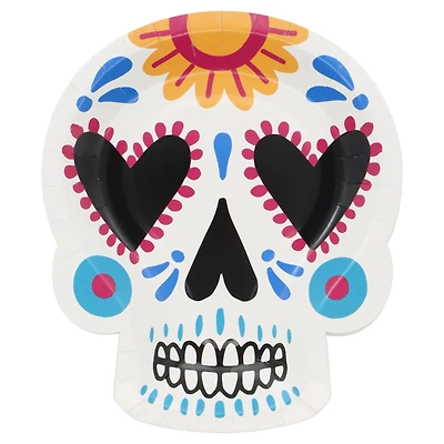 7" Sugar Skull Shaped Paper Plates, 12ct. by Ashland®