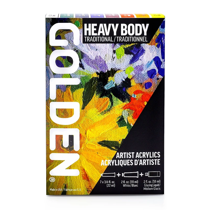 Golden® Heavy Body Acrylic Traditional Paint Set