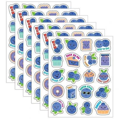 Teacher Created Resources® Blueberry Smelly Stickers, 6 Packs of 120 each