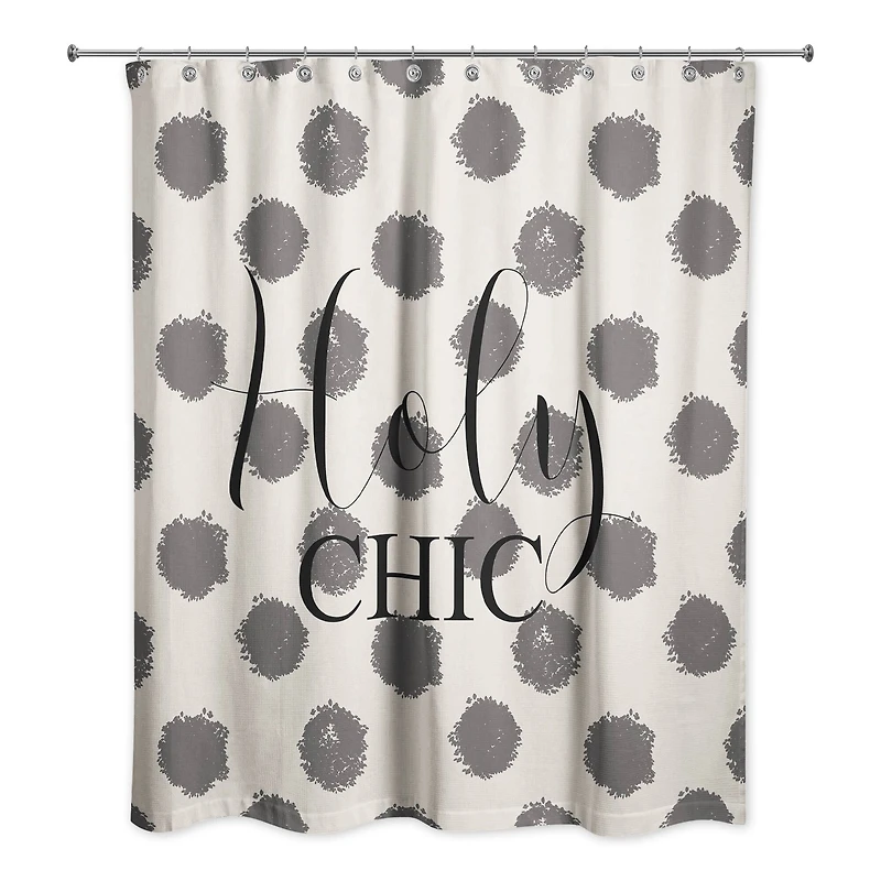 Holy Chic Polka Dots Shower Curtain