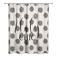 Holy Chic Polka Dots Shower Curtain