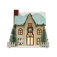 Hello Honey® 10" LED Winter Wonderland Paper House Decoration