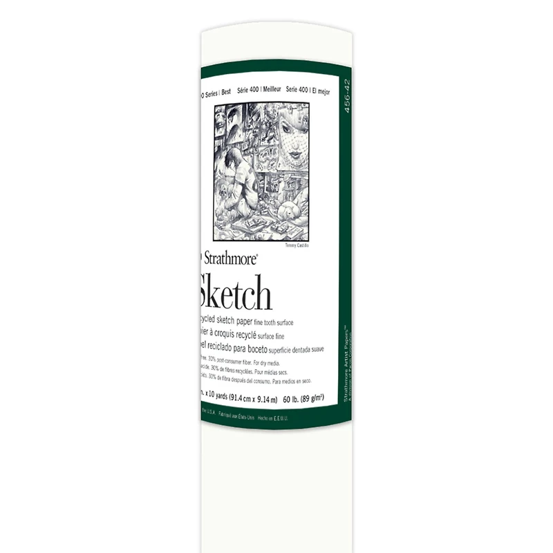 Strathmore® 400 Series Recycled Sketch Paper Roll, 36" x 10yd.