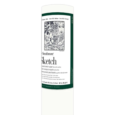 Strathmore® 400 Series Recycled Sketch Paper Roll, 36" x 10yd.