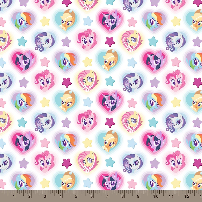 Hasbro My Little Pony Heart Toss Cotton Fabric